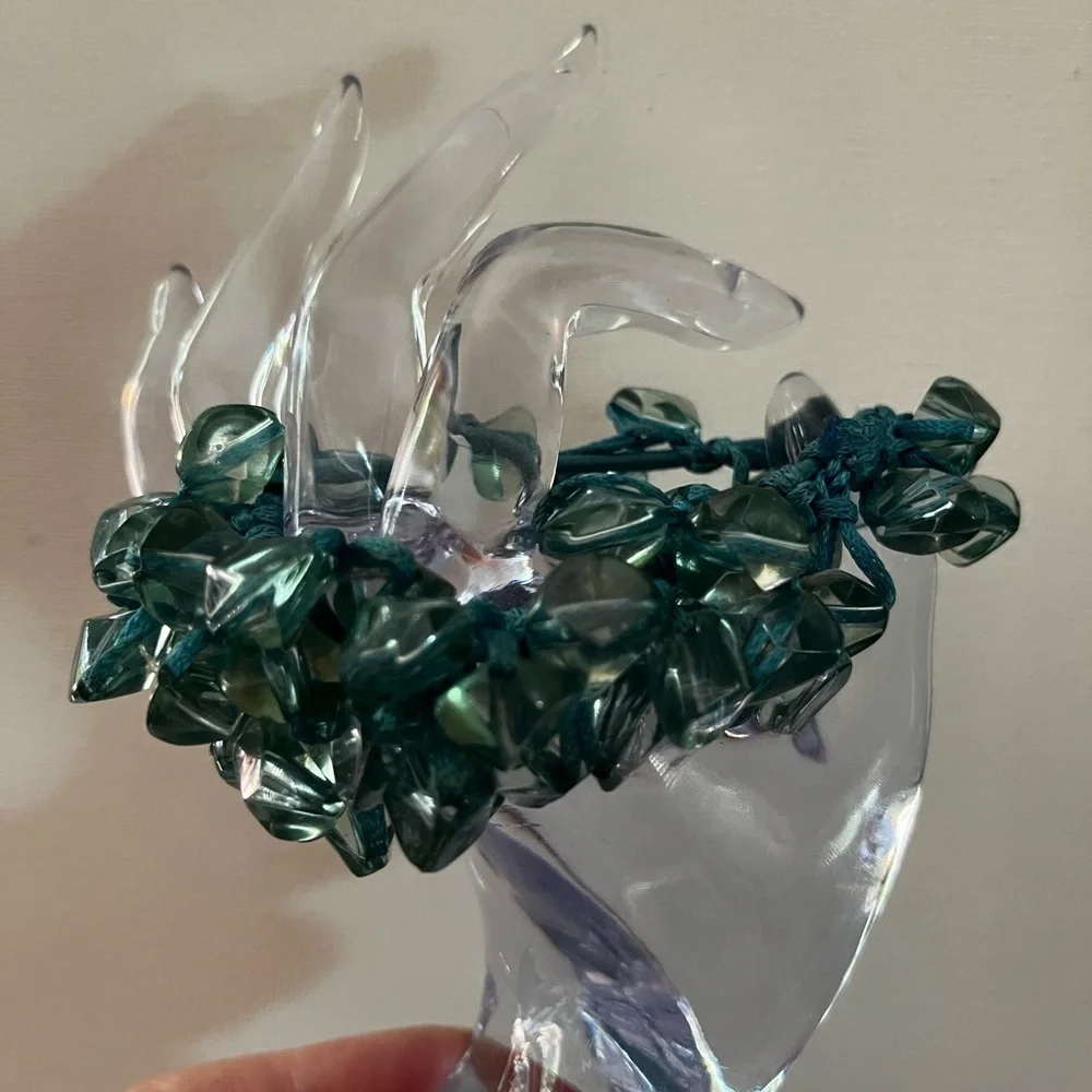 Teal Beaded Bracelet